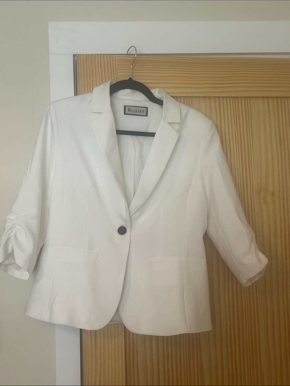 White Women's Tailored Blazer Jacket